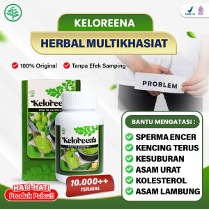 Keloreena Kapsul Original (Produk Bergaransi Resmi) - Keloreena 50 Kapsul Dan Keloreena 100 Kapsul Terlaris Asli Ekstrak Daun Kelor Moringa Berkhasiat Atasi Penyakit Degeneratif