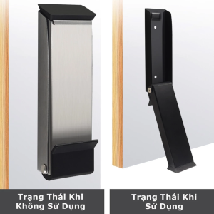 Chặn Cửa Gấp Gọn Chống Gió Va Đập Có Thể Dán Hoặc Vít Phù Hợp Nhiều Loại Cửa CCH