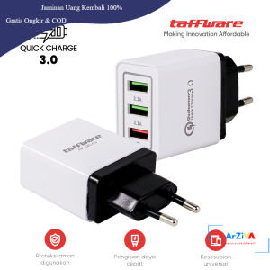Taffware Charger USB 3 Port Qualcomm QC 3.0 EU Plug - AR-QC-03 - Black