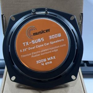 MUSICER TX-SUB5 5.25 inches 300 watts Dual Cone 4 ohms Car Speaker