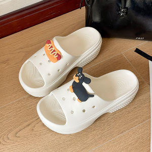 [Free Shipping] WomenS 2025 Spring Outdoor Comfortable Height-Increasing Thick-Soled Beach Slippers Wedge Heel Flip-Flops For Women