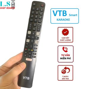 Điều khiển tivi VTB Smart nút Karaoke - Hàng tốt Remote VTB tivi thường. cần dúng mẫu để sử dụng