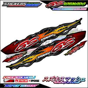 STRIPING VARIASI SUZUKI TORNADO GS API / STICKER LIST VARIASI MOTOR TORNADO GS API