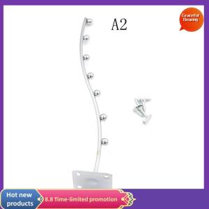 Graceful New Wall Mount Waved Waterfall Hanger Rack 7 Beads Garment Display Hook