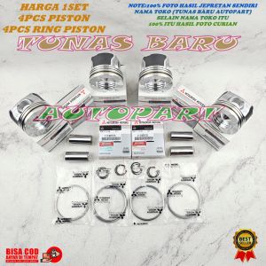 PISTON SEHER + RING PISTON SEHER STD STANDAR MITSUBISHI 4N14 L300 EURO 4 1SET KOMPLIT