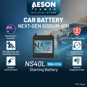 AESON POWER NS40L Sodium Ion Car Battery 350+ CCA Starting Battery | Optional On-Site Installation