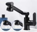 Vòi lavabo nóng lạnh LUCAS,vòi rửa mặt nóng lạnh xoay 1080độ, thay đổi được chiều cao đầu vòi, thân cao 20-30cm , chất liệu lõi  đồng sơn tĩnh điện bền đẹp phong cách Châu Âu + Tặng kèm 2 dây cấp nóng lạnh. 
