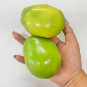 JBMBHC 2Pcs Mango Squishy Ball Thermochromic Slow Rising Fidget Toy Stress Relief Squeeze ASMR Toy