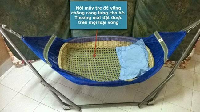 ( CHAT VỚI SHOP PHÍ SHIP 30K) Nôi tre tự nhiên nằm võng chống cong lưng ...