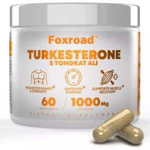 Foxroad TURKESTERONE&TONGKAT ALI Muscle-increasing capsules Stress  Management Supplements
