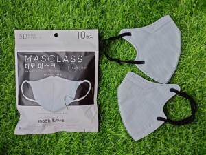 5D Face mask Masclass brand new face mask 2023 JAPAN mask soft and Mask Love 10pcs in 1pack