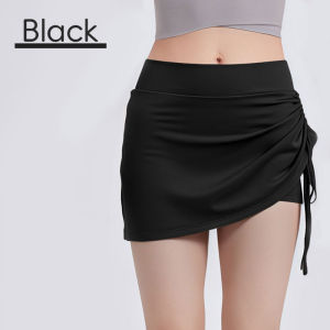 FUYOGI Tennis Skirt Bult-in Shorts Wrinkled Comfortable Breathable Skin-friendly Fashion Design
