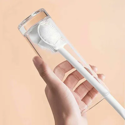 Cọ rửa bình sữa chất liệu silicone cọ cốc đa năng mềm mại rửa sạch mọi góc chết dùng được cho ấm trà bình giữ nhiệt