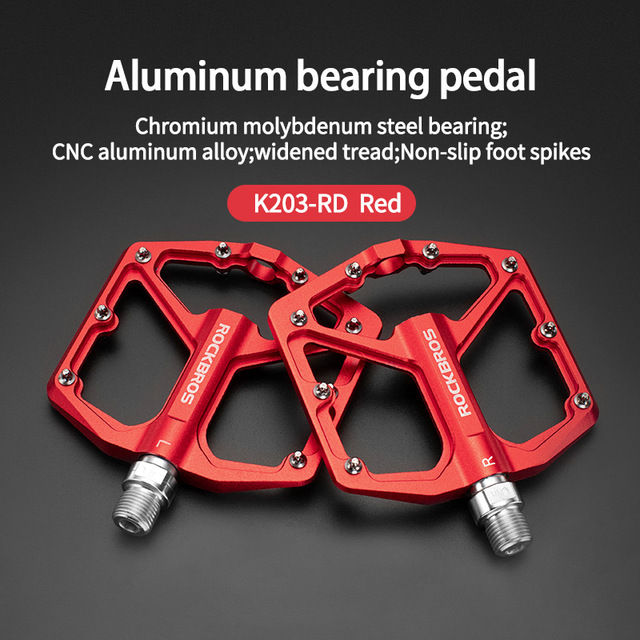 ROCKBROS Mountain Bike Pedals Flat Bicycle MTB Pedals 9 16 Lightweight Road Bike Pedals Sealed Bearing Flat Pedals Lazada Singapore