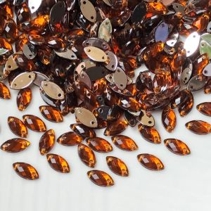 payet diamond jahit kristal akrilik mata sampan grade A ukuran 5x10 per lusin