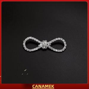 Miễn phí vận chuyển✨ Thời Trang Lãng Mạn Ngọt Ngào Rhinestone Bowknot Trâm Ngọc Trai Tua Khóa Pin Cardigan Áo Khoác Áo Len Trâm Cài Phụ Kiện Đám Cưới