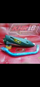 Knalpot Rob1 Nmax pcx AEROX ADV Vario header banding bluemon