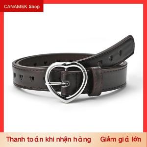 CS Trẻ Em Giả Da Vành Đai Trẻ Em Dễ Thương Đào Tim Khóa Thắt Lưng Cô Gái Vành Đai Thắt Lưng