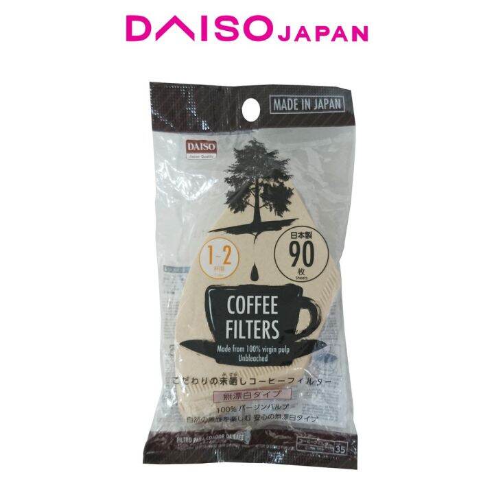 Daiso Coffee Filter Paper Unbleached Cups Sheets Made In Japan