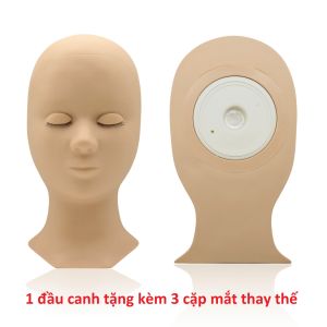 Đầu manocanh học nối mi có sẵn Mi_Đầu Ken Gỉa Học Nối MiMassage Phun Săm Bấm Huyệt Siêu Mềm_Đầu Canh Học Nối Mi