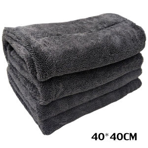 【พร้อมแล้ว】ผ้าไมโครไฟเบอร์ไร้ขอบเกรดพรีเมียม หนาที่สุด ซับน้ำดี ป้องกันรอยขนแมว 1200gsm รถยนต์ Car