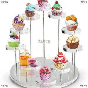 [COD] dgheg 3 5 12 Tray Cupcake Stand Acrylic Display Stand For Jewelry Cupcake Dessert Rack Wedding Birthday Party Suitable For Small Items