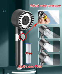 Japan 4 In 1 High Pressure Shower Head Bathroom Pressurized Massage Shower Head Handheld Shower Head Universal Filter
