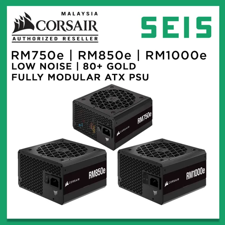 Corsair RMe RM750e RM850e RM1000e Fully Modular Low-Noise ATX Power Supply Units PSU 80+ Gold