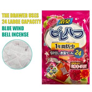 24/48pcs Japan Moth Balls Rose Fragrance for Clothes Camphor Balls Repellent Closet Deodorizer