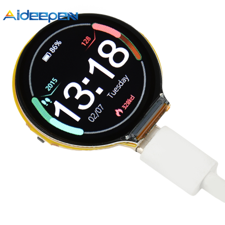 Aideepen 1.28 "Màn hình hiển thị tròn Board ESP32-C3-Mini-1U Module ...