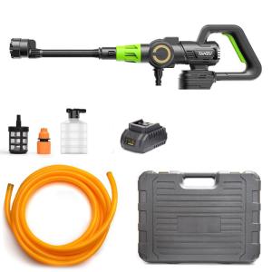 TANZU Mesin Cuci Mobil Tipe 9 BL Brushless dengan Tekanan Tinggi 300 Bar dan Baterai Li-ion 21V