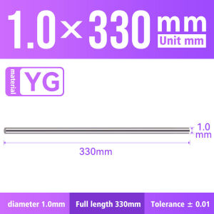 XJL Solid Tungsten Carbide Rod 330mm Length Diameter 0.4‑25mm Blank for CNC Tool Making