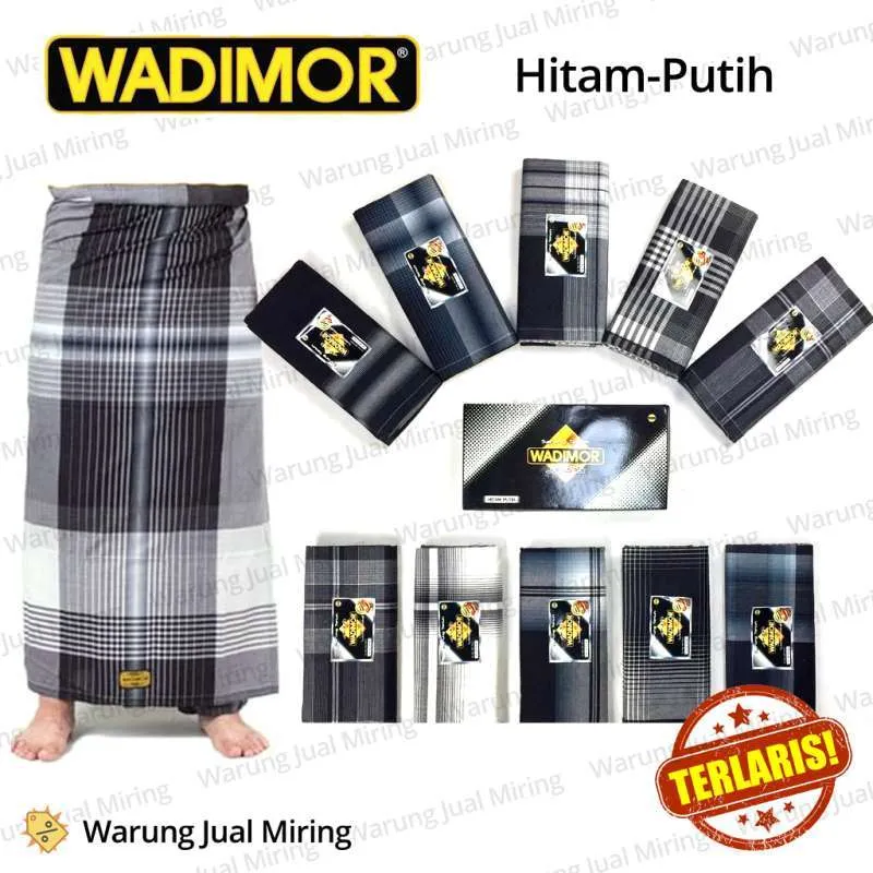 sarung wadimor dewasa motif hitam putih terbaru Sarung Shalat