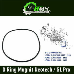 O Ring Magnit Neotech / GL Pro (Harga 1 PC) - ORing Karet Seal Sil Tutup Magnet CB 100 GL 100 GL Max