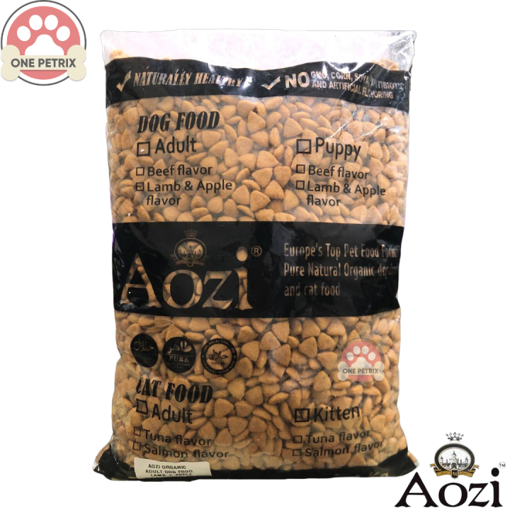 Aozi Organic Adult Dog Food Lamb and Apple Flavor 1KG Repacked