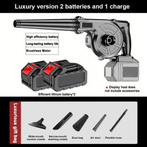 【 Local shipment 】CHUANGCHAO  High power lithium-ion blower 2-in-1 long endurance battery portable blower
