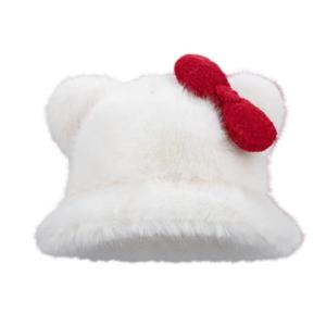 Vải lông sành điệu Mũ tai bèo lông Mèo Tai Mũ tai bèo mùa đông ấm áp mặc thoải mái Mũ tai bèo cho ngoài trời nữ hoạt động