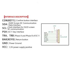 1.3inch LED Display EC11 Rotary Encoders Module IIC Interfaces Integrated Module Rotation Accurately Determined