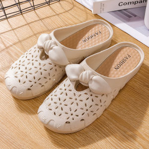 Free Shipping Baotou WomenS Half-Slipper Sandals New Summer Style Fashionable And Comfortable For Outdoor Wear Featuring A Perforated Design