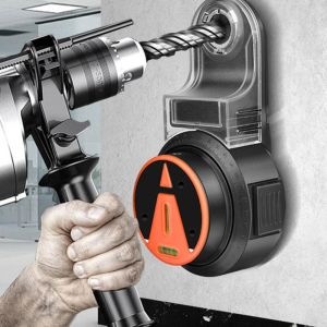 VOYUE Plastic Cordless Electric Drill Dust Collector with  Line Projector Power Tool Screwdriver Dust Collector  Universal Vacuum Suction Electric Drill Dust Cover