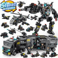 Yinghuan Children's Building Blocks Toy, Boys' Metamorphosis Robot, Kong Military Model, Splicing Power Puzzle Gift Action Figures. 