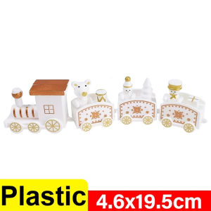 Christmas Wooden Train Merry Christmas Decorations for Home 2024 Cristmas Ornament Xmas Navidad Noel Gifts Happy New Year 2025 Gifts