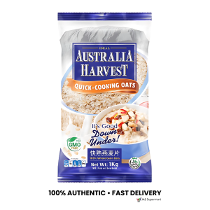Australia Harvest Quick-Cooking Oats 1kg – Fast & Healthy Wholegrain Breakfast