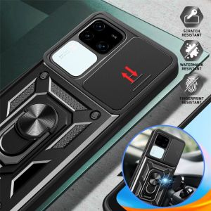 Armor Slide Camera Funda For Vivo V30 Pro 5G Case c Ring Stand Cover For Vivo V30E V 30 e VivoV30 V30Pro 5G Protect Coque