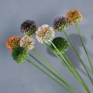 UTOPUS Scallion Balls Artificial Onion Ball Flowers Green Floral Display Artificial Faux Allium Plants Simulation Fake Silk Flower Wedding Decoration