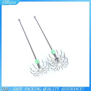 [COD] Stainless Steel Double Layers Umbrella Hook Squid Octopus Fishing Jig Hooks