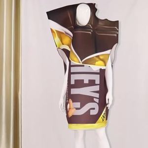 Festival Costumes Red Tomato Delicious Ketchup Costume Boy Girl Funny Disguise Suit Yellow Halloween Cosplay Party Clothes