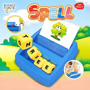 [KST] Spell Board | Papan Puzzle Mengeja Kata | Mainan Balok Edukasi Anak Usia 3 4 5 Tahun Laki Laki Perempuan