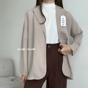 SIVALI Jane Blazer 2048 - Korean Blazer Wanita Lengan Panjang - Outer Blazer - Blazer Kerja