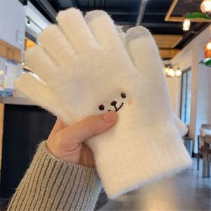 NIFINE Ngoài trời Co giãn Ấm áp mùa đông Dày Toàn ngón tay Găng tay trượt tuyết Màn hình cảm ứng Găng tay nữ